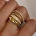 Cao Shi Simple Plain Ring Four Piece Set With Zircon Classic Jewelry For Engagement And Wedding Rings_ipsvogv.com