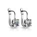 Cao Shi Fashion Jewelry Micro Inlaid Four Claw Round Zircon Ear Buckle_ipsvogv.com