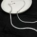 Linglang S Pure Silver Necklace For Women Hip-Hop Tennis Single Row Full Diamond Clavicle Chain_ipsvogv.com