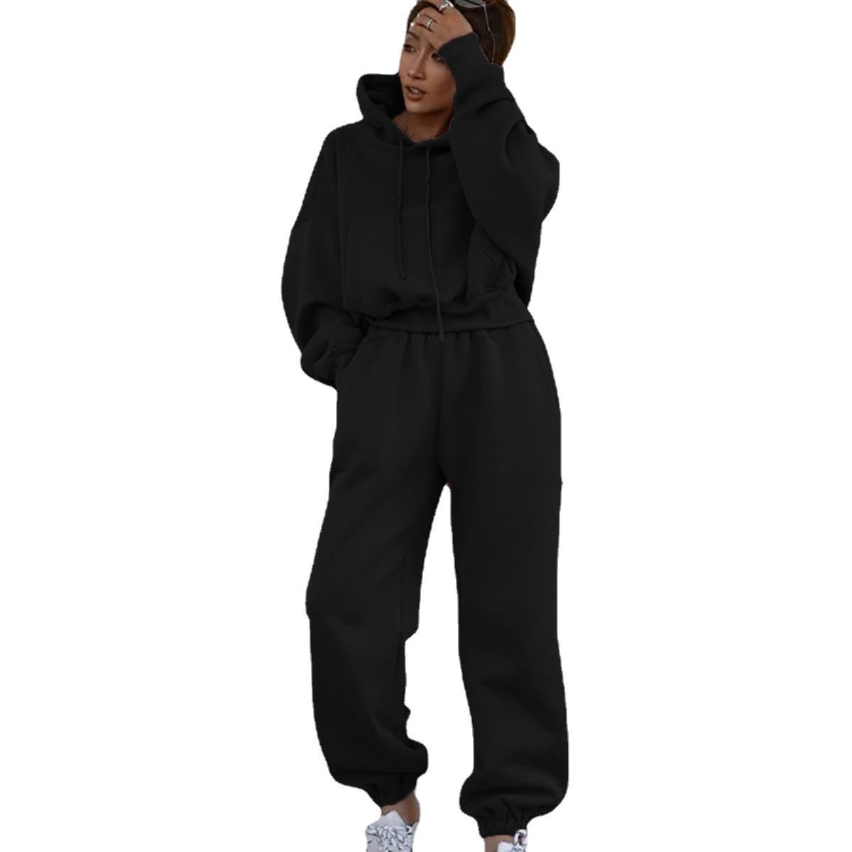 Women's Clothing autumn and winter women's clothing new casual sweatshirt jacket sports suit for women_ipsvogv.com