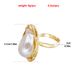 European And American French Retro Special-shaped Pearl Ring For Women, Exaggerated Ring, Personalized Niche Design, Trendy Open Ring_ipsvogv.com