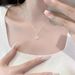 S Pure Silver Cloud Water Rumor White Jade Marrow Necklace Ins Niche Light Luxury High-end Exquisite Temperament_ipsvogv.com