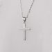 spot mirror polished cross necklace hip hop trend cross pendant necklace couple pendant accessories_ipsvogv.com