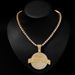 Alloy Full Diamond Pendant RTMUDIAL Hip Hop Style Cuban Round Brand Men's Necklace_ipsvogv.com