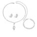 Women’s Jewelry Set Fashion Fashion Full Diamond Jewelry Set New Shiny Zircon Wedding Party Necklace Earrings Bracelet Set Party Wear_ipsvogv.com