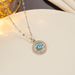 Fashionable Colorful Oil Drop Evil Eye Necklace Instagram Women's Jewelry Palm Collar Chain Pendant_ipsvogv.com