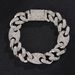 Spring Cuban chain fashion trend design hip hop necklace 15mm zinc alloy rhinestone necklace jewelry_ipsvogv.com