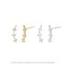 Women's Jewelry S925 Sterling Silver Shooting Star Earrings Shiny Mini Earrings Basic Versatile Row Diamond Small Earrings_ipsvogv.com