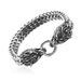 Nordic Dominant Wolf Head Viking Chain Stainless Men's Titanium Steel Hip Hop Bracelet_ipsvogv.com