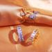 INS Hip-hop Square Zircon Ring Women's Micro-inlay Adjustable Love People Fishtail Ring Jewelry Ring_ipsvogv.com