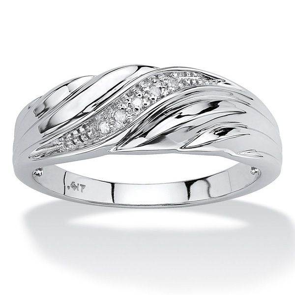 Creative's New Twisted Pattern Diamond Inlaid Men's And Women's Rings For Couples_ipsvogv.com