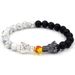 Source Jewelry Fashion Simple Volcanic Stone White Turquoise Topaz Bracelet Dragon Head Bracelet Bracelet_ipsvogv.com