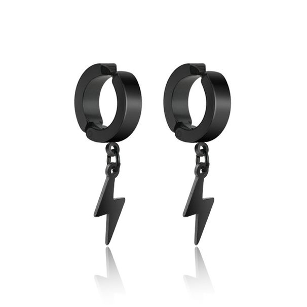 Ear Clip For Men Lightning Trend Without Ear Holes, Female Titanium Steel Earrings That Do Not Fade, Niche Design,_ipsvogv.com