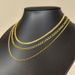 Titanium Steel Figaro Triple Chain Fashion Light Luxury Colorless Accessories Necklace For Women_ipsvogv.com