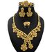 Jewelry set women's necklace earrings ring bracelet four-piece set_ipsvogv.com