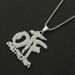 Domineering cool full diamond patchwork letter pendant necklace accessories with personalized three-dimensional creative_ipsvogv.com