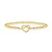 Geometric Beaded Bracelet - Wave Knot Design With Gold Beads & Heart Charms (Trendy Stackable Jewelry For Women Boho Chic Hand Accessory)_ipsvogv.com