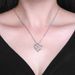 Women’s Jewelry Set Fashion new product heart shaped pendant does not fade high end double love necklace female clavicle chain_ipsvogv.com