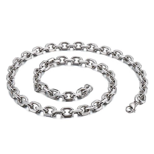 1.5/2/3/4/5/6MM stainless steel corner chain with plain chain gold/steel/black 45 75cm_ipsvogv.com