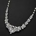 New Arrival Bride Fashion Necklace Earrings Set Alloy Rhinestone Two Piece Wedding Jewelry_ipsvogv.com