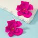 Exaggerated Large Rose Petal Metal Flower Earrings for Women Trendy Charms Wedding Big Drop Earrings Fashion Jewelry Female_ipsvogv.com