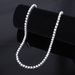Minimalist Jewelry 4mm Tennis Alloy Rhinestone Unisex Single Row Clavicle Chain Hip Hop Style Necklace_ipsvogv.com
