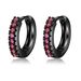Colored Zircon Ear Clips, Micro Inlaid Geometric Earrings Simple And Personalized Earrings_ipsvogv.com