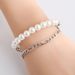 Minimalist Style Personality Fashion Creative Versatile Niche Spliced Pearl Men's Bracelet_ipsvogv.com