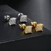 Unisex new hip hop zircon earrings for men, geometric full diamond gold plated screw buckle earrings, personalized trendy earrings_ipsvogv.com