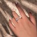 Accessories Water Drop Rectangular Ring Geometric Opening Adjustable Hand Jewelry_ipsvogv.com