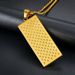 Hip Hop Jewelry Titanium Steel Gold Plated Diamond Inlaid Dollar Pendant Necklace_ipsvogv.com