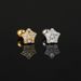 Unisex five pointed star piercing earrings for women with micro inlaid zircon small ear bone studs popular earrings_ipsvogv.com
