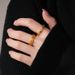 Real Electroplating Ancient Method Gold Fortune Character Copper Coin Ring Women, Light Luxury High-end Feeling Index_ipsvogv.com