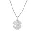 Exaggerated hip-hop, domineering US dollar symbol necklace, alloy inlaid diamond, personalized men's trendy pendant_ipsvogv.com