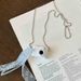 Luminous Lace Ribbon Camera Necklace Light Luxury Niche Sweater Chain Fashion Design Sense Jewry For Women High-end_ipsvogv.com