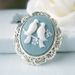 magpie Relief Jewelry Gift, Bride Engagement Party Ring_ipsvogv.com