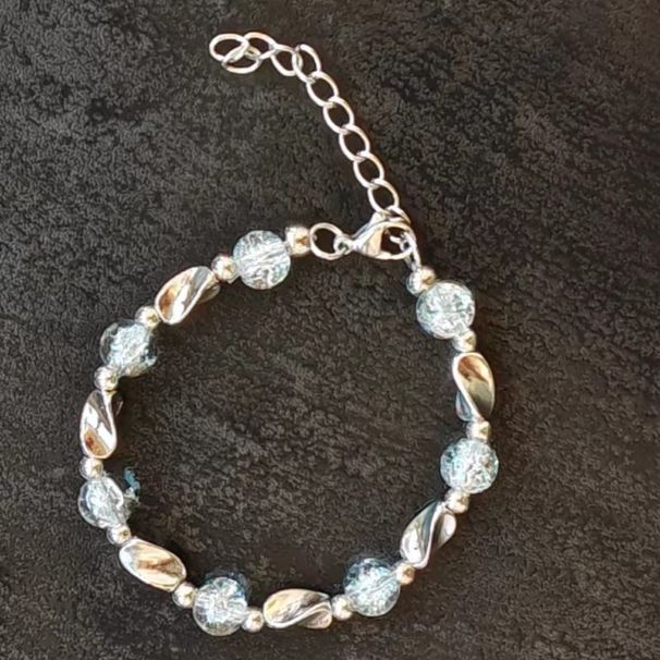 Bracelet Men Glass Crack Personality Hip-Hop Design High-End Versatile Accessory For Women Trendy Niche Summer Simple_ipsvogv.com