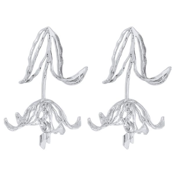 E10850 Exaggerated Light Luxury Hollow Tulip Geometric ZA Personalized Stereoscopic Style Earrings_ipsvogv.com