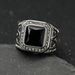 New Style Titanium Steel/316 Stainless Steel Inlaid Colorful Masonic AG Ring_ipsvogv.com