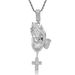 Pendants & Charms New Hip Hop Hands Folded Pendant Prayer Gesture Retro Hip Hop Necklace_ipsvogv.com