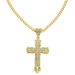 Hot selling alloy full diamond cross pendant necklace for men's domineering and cool accessories_ipsvogv.com