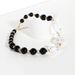 Jewelry exaggerated transparent crystal bead necklace black pearl collarbone chain NK23780_ipsvogv.com
