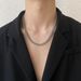 Necklace Men's Fashion High End Ins Design Hip Hop Double Layer Stacking Necklace Simple Boys Titanium Steel Chain_ipsvogv.com