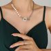 Personalized Ethnic Natural Freshwater Pearl Necklace Chinese Style Jade Pendant Titanium Steel Thick Collarbone Chain_ipsvogv.com