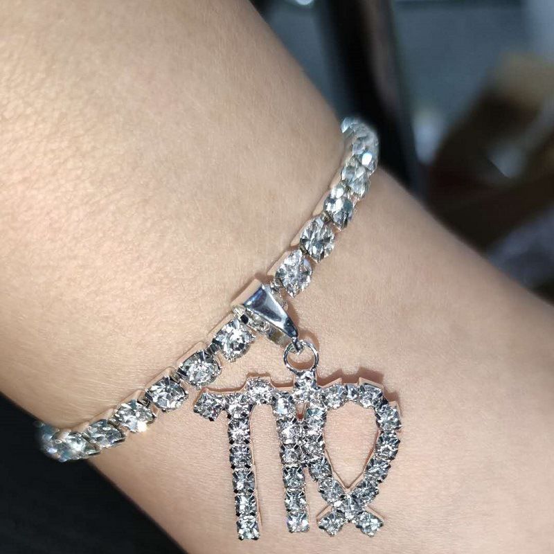 graphic rhinestone constellation Anklet personality all-match boutique diamond Anklet Anklet_ipsvogv.com