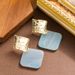 Fashionable And Cool Style Geometric Diamond For Women With A Sense Of Light Luxury, Simple Silver Needle Earrings_ipsvogv.com