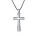 Men's Jewelry Hip Hop HIPHOP Titanium Steel Gold Plated Diamond Cross Necklace Niche Personality Sweater Chain Pendant_ipsvogv.com