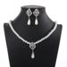 Trendy Jewelry New Pearl Set Necklace And Earrings Two-Piece Fashion Korean Accessories For Women_ipsvogv.com
