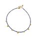 Small Niche Lapis Lazuli Turquoise Bead Gold Coin Pendant, Simple Temperament, Fine Necklace, Collarbone Chain_ipsvogv.com