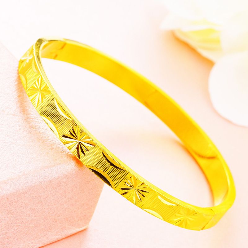 Vietnamese Gold Brass Plated Jewelry Boutique Buckle Bracelet Women's Accessories_ipsvogv.com